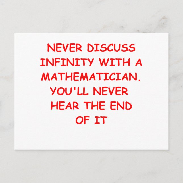 Postal chiste matemático (Anverso)