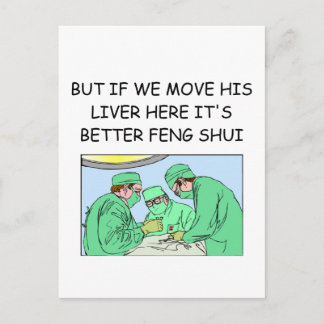 Postal chiste médica de nueva edad divertido