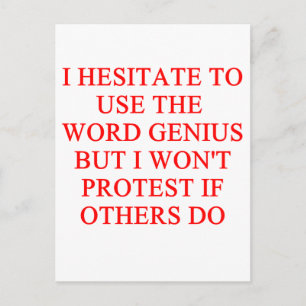 Postal chiste modesto