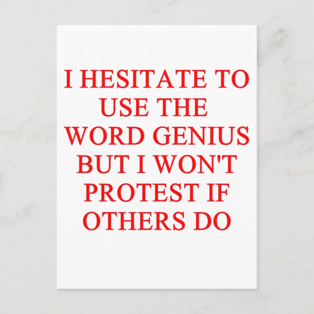 Postal chiste modesto (Anverso)