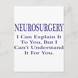 Postal Chiste neurocirujano. Explicar no entender
