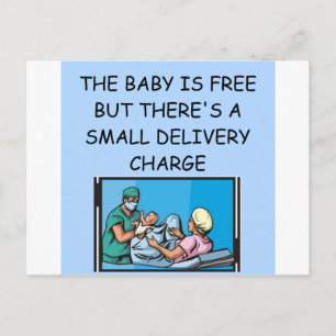 Postal chiste obstétrico