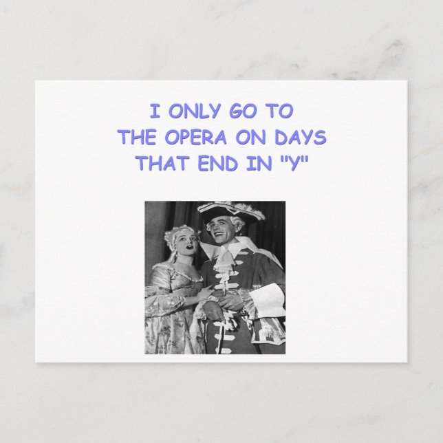Postal chiste ópera (Anverso)