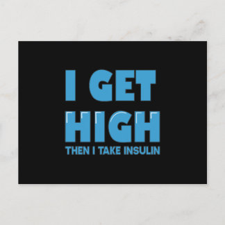 Postal Chiste para la diabetes del azúcar en sangre
