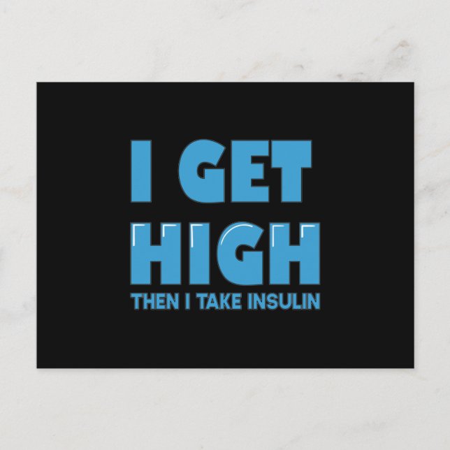 Postal Chiste para la diabetes del azúcar en sangre (Anverso)