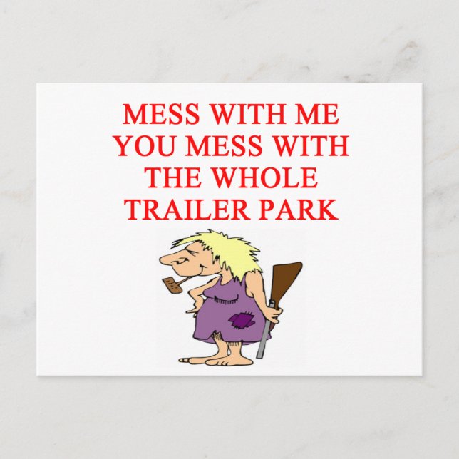 Postal chiste redneck hillbilly (Anverso)