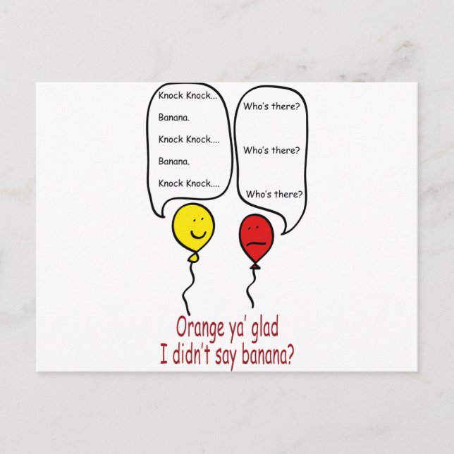 Postal Chiste Silly Knock Knock (Anverso)