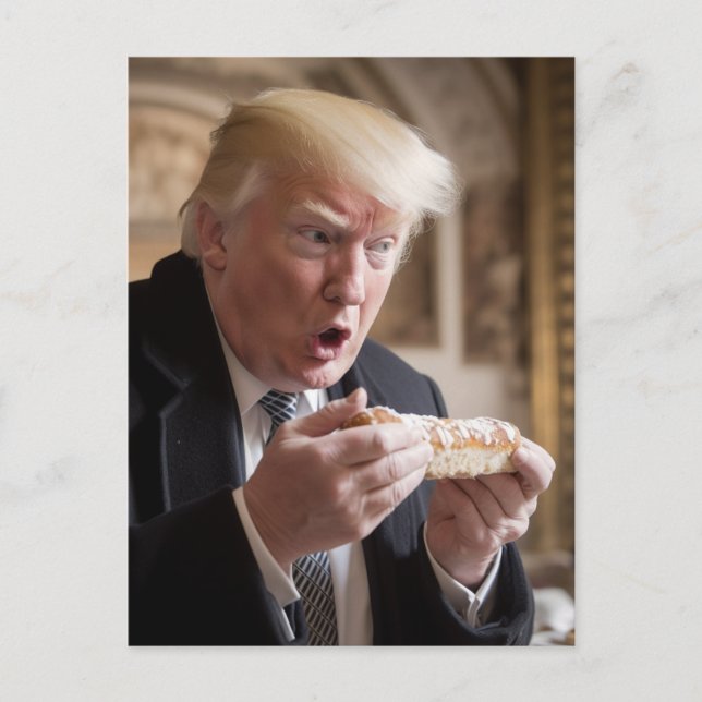 Postal Chiste Stollen Bread Trump (Anverso)