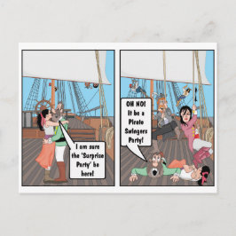 POSTAL CHISTE SWINGERS