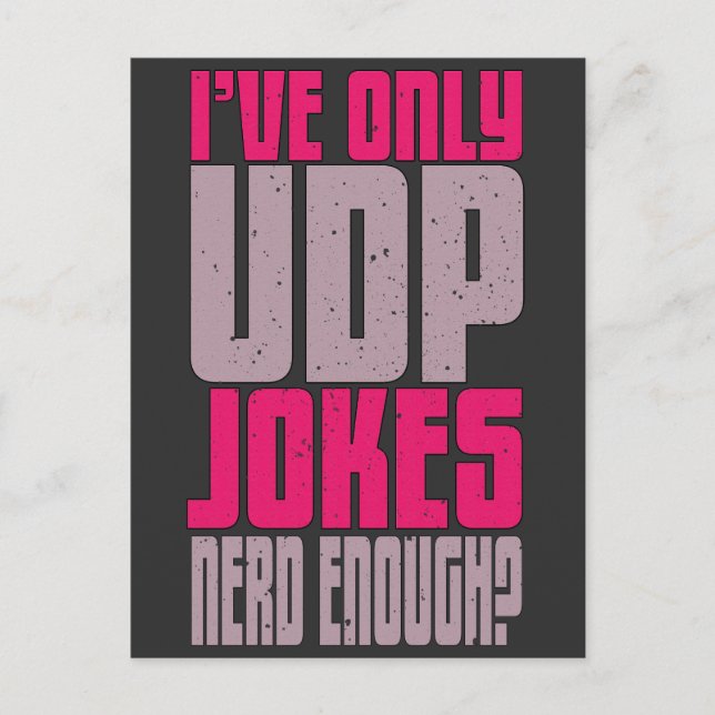 Postal Chiste udp del programador de informática (Anverso)
