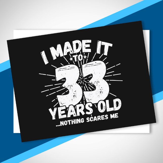 Postal Chistosa cita de cumpleaños número 33 sarcástica p (Subido por el creador)