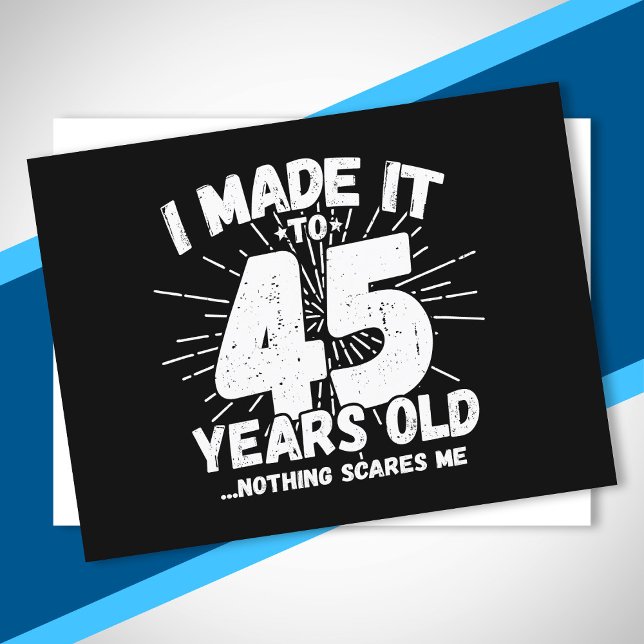 Postal Chistosa cita de cumpleaños número 45 sarcástica p (Subido por el creador)