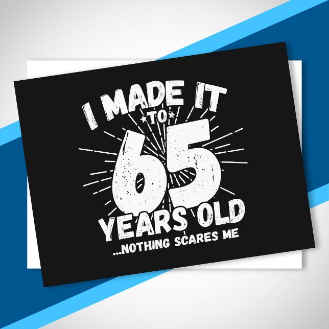 Postal Chistoso Cumpleaños 65 Frase Sarcástica 65 Años (Subido por el creador)