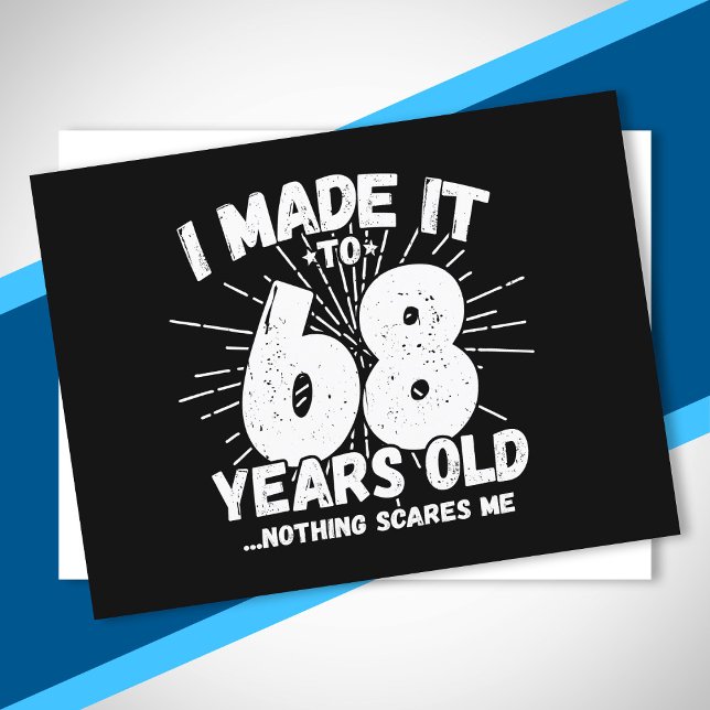 Postal Chistoso Cumpleaños 68 Frase Sarcástica 68 Años (Subido por el creador)