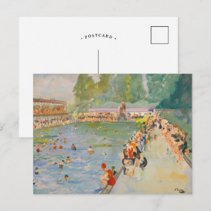 Postal Chiswick Baths Sir John Lavery