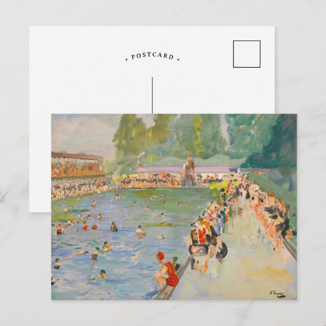 Postal Chiswick Baths | Sir John Lavery (Anverso / Reverso)