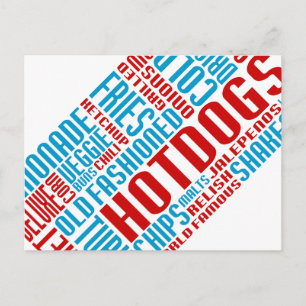 Postal chitChat de hot dog