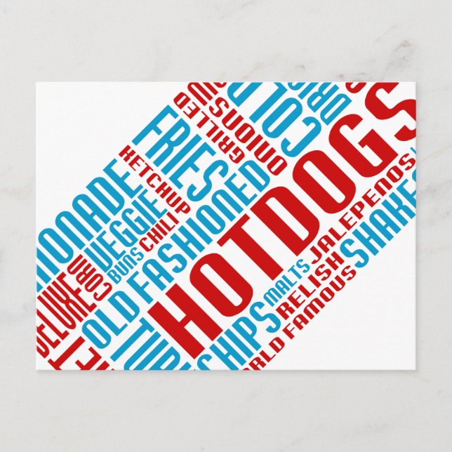 Postal chitChat de hot dog (Anverso)