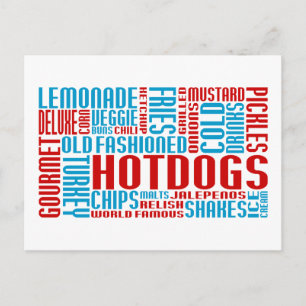 Postal ChitChat de hot dogs