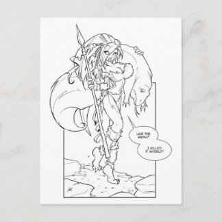 Postal Chloe Cavegirl