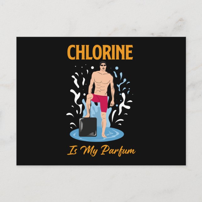 Postal Chlorine Is My Partum - Swimmer Design (Anverso)