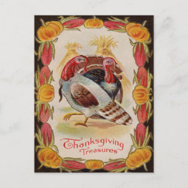 Postal Choclo de maíz pavo calabaza maíz indio