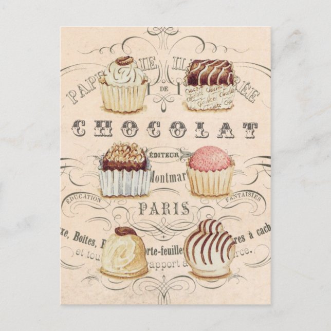 Postal Chocolat vintage...postal (Anverso)