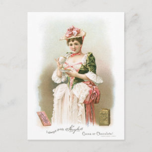 Postal Chocolate ~ Anuncio de bebida de chocolate calient