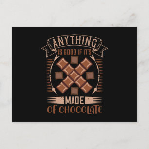 Postal Chocolate - Bueno Cuando Está Hecho De Chocolate