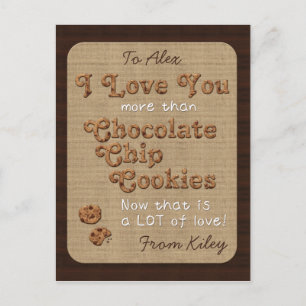 Postal Chocolate Chip Crispy Yummy Cookies Golden Brown