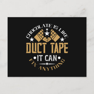 Postal Chocolate - El Chocolate Es Como Una Cinta Tinta.