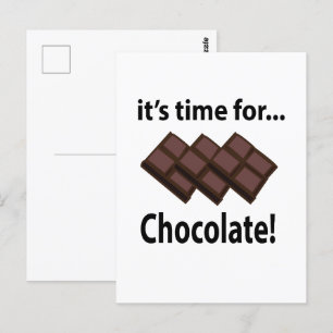 Postal Chocolate Es Hora Del Chocolate