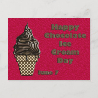 Postal Chocolate helado día 7 de junio