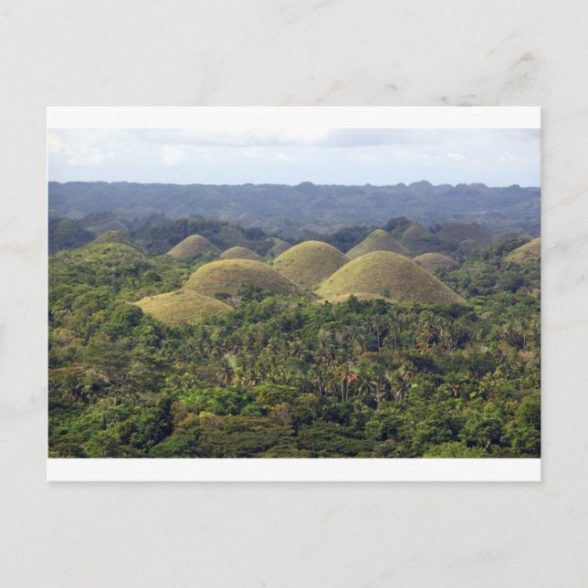 Postal Chocolate Hills Isla Bohol Filipinas (Anverso)
