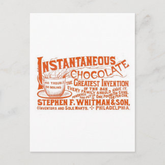 Postal ¡Chocolate Instantáneo!