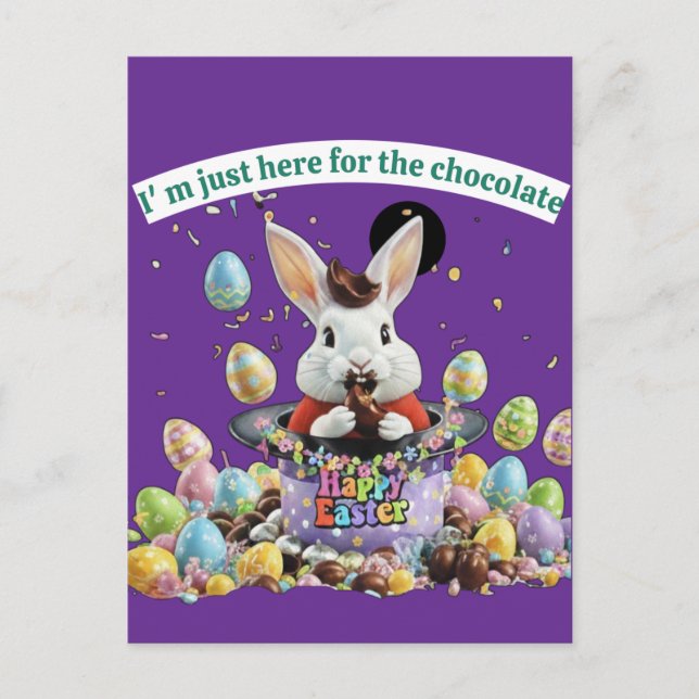 Postal Chocolate Lover Easter (Anverso)