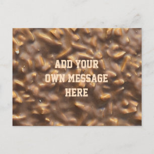 Postal Chocolate Personalizado Chunky Texto Personalizado