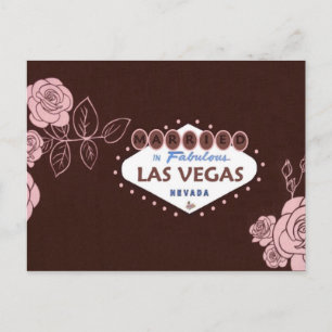 Postal CHOCOLATE PINK ROSE LAS VEGAS CASADO Postcard