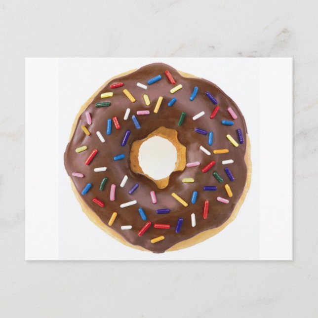 Postal Chocolate Sprinkles Doughnut (Anverso)