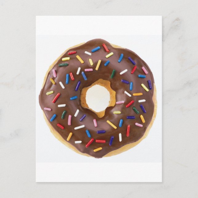 Postal Chocolate Sprinkles Doughnut (Anverso)