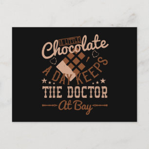 Postal Chocolate - Un poco de chocolate al día