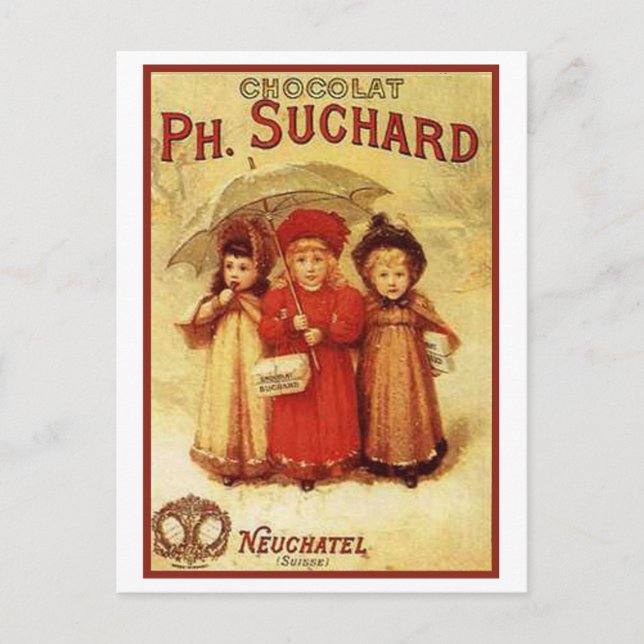 Postal Chocolate Vintage Ph. Anuncio de Suchard (Anverso)