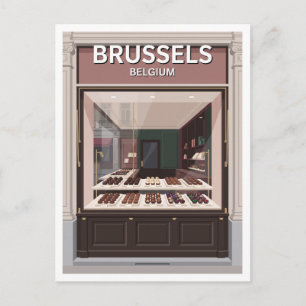 Postal Chocolatería Wittamer Bruselas Bélgica