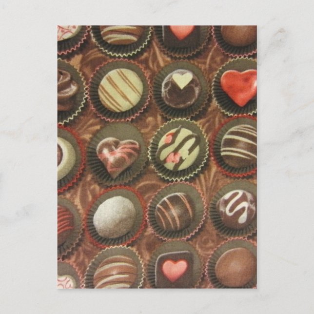 Postal Chocolates y trufas (Anverso)