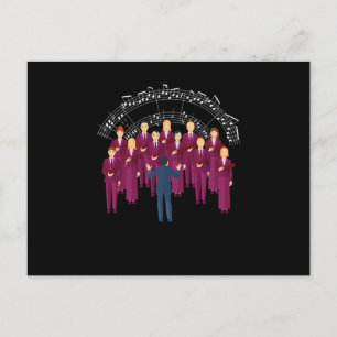 Postal Choir cantando música coral Chorus Conductor Regal