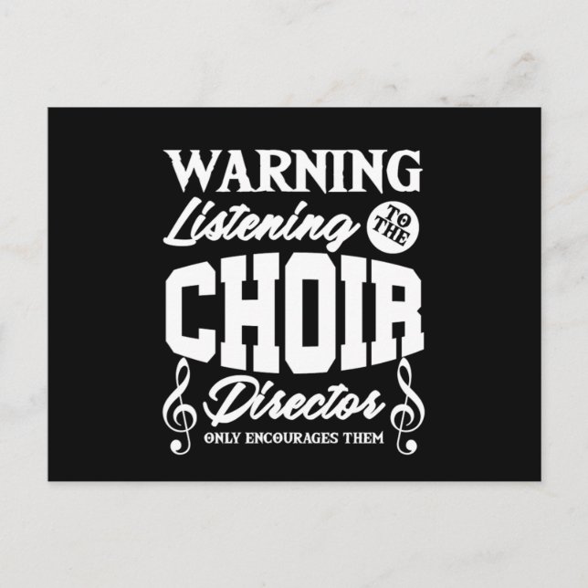 Postal Choir Director Chorus Choral Music Singer Gift (Anverso)