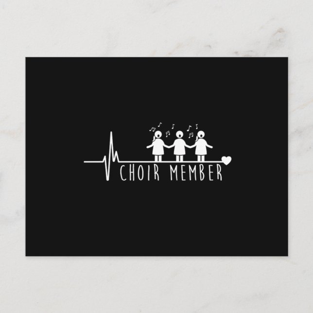 Postal Choir Member Heartbeat Chorus Choral Music Notes G (Anverso)