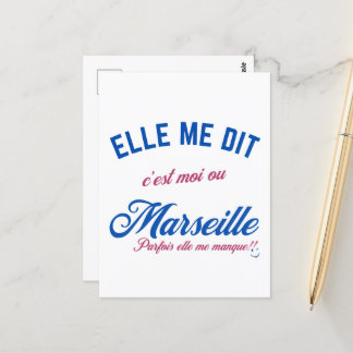 Postal Choix Cornélien : Amour ou Marseille"