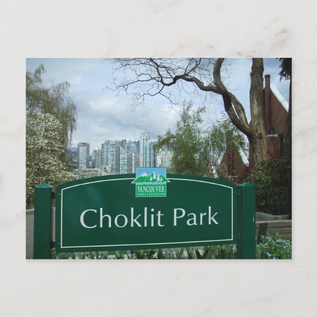 Postal Choklit Park Vancouver, BC (Anverso)