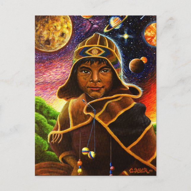 Postal Cholito Mystico (Anverso)